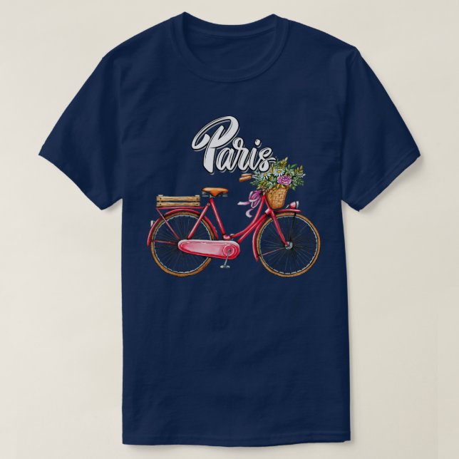Paris Bike T Shirt (Design framsida)