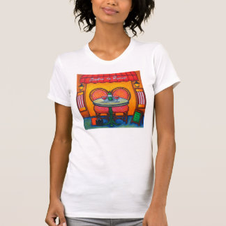 Paris Bistro Dam T-shirt