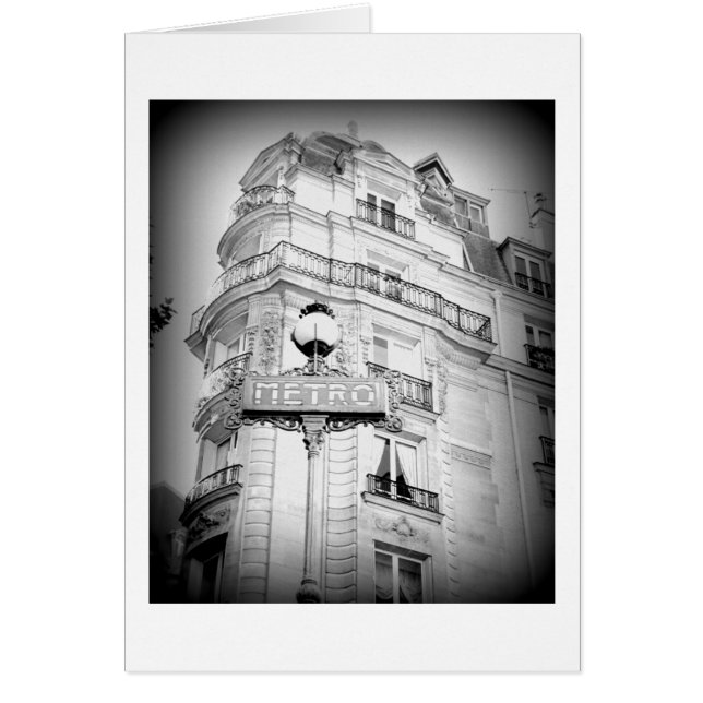 Paris, Black and White, Tom OBS Kort (Framsidan)