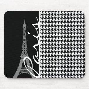 Paris; Black & White Houndstooth Musmatta