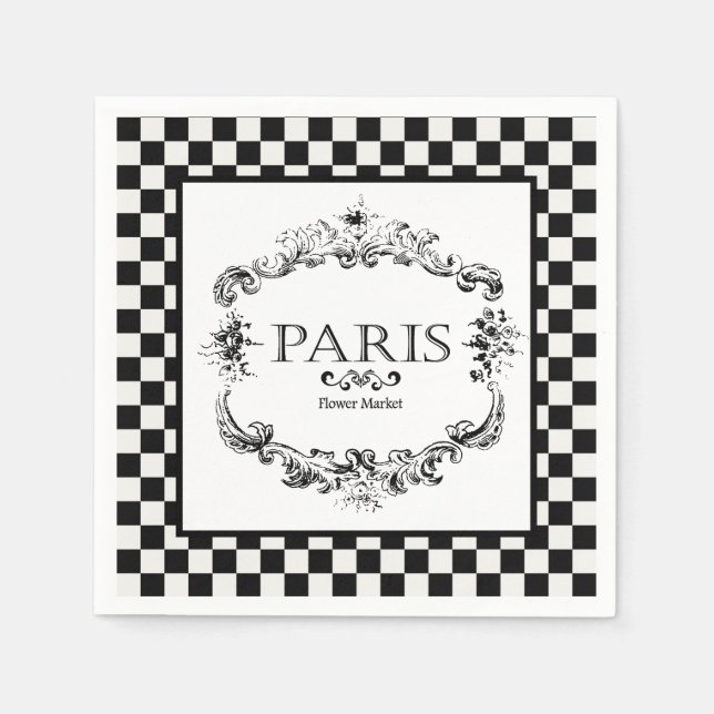 Paris blommarknad servetter (Framsidan)