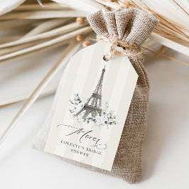Paris Bloom | Eiffel Torn Möhippa Favor Presentetikett