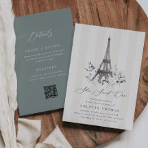 Paris Bloom | Eiffel Torn QR Code Möhippa