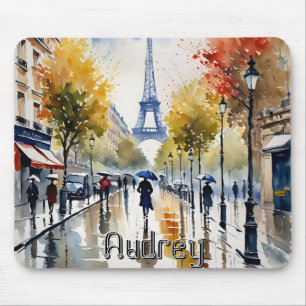 Paris Blvd Eiffel Torn Personlig Musmatta