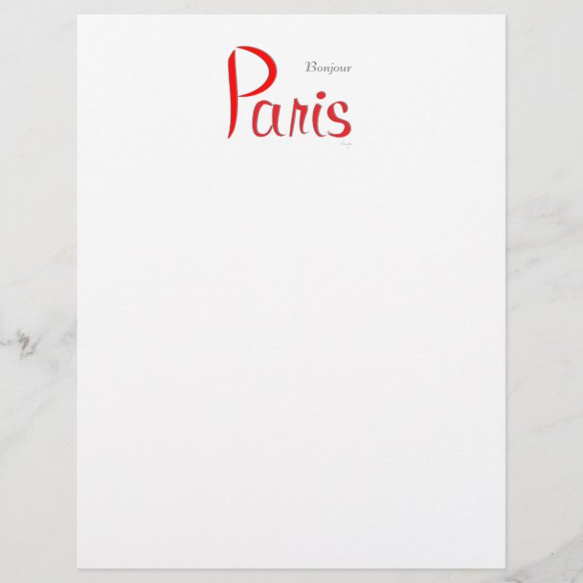 PARIS Bonjour (Hej) (Framsida)