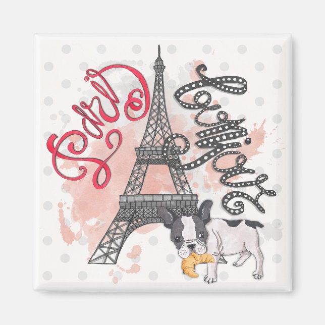 Paris Bonjour Magnet (Framsidan)