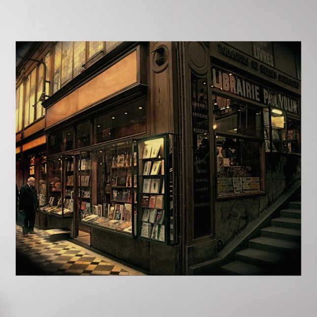 Paris Bookshop Poster (Framsidan)