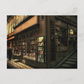 Paris Bookshop Vykort