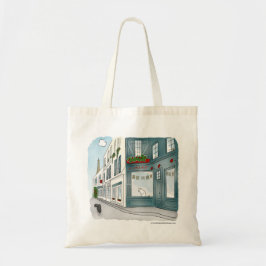 Paris Bookstore Cats Tote Bag Tygkasse