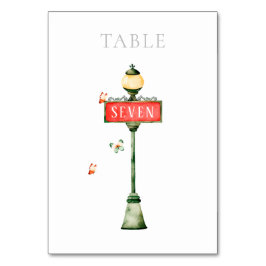 Paris Boulangerie Watercolor Bordsnummer