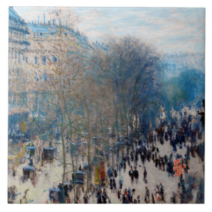 Paris Boulevard, Claude Monet Kakelplatta