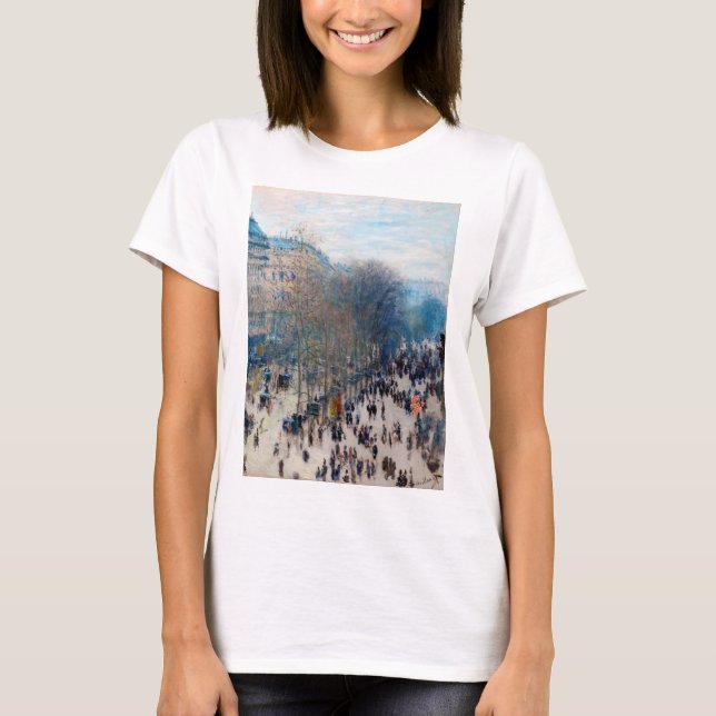 Paris Boulevard, Claude Monet T Shirt (Framsida)