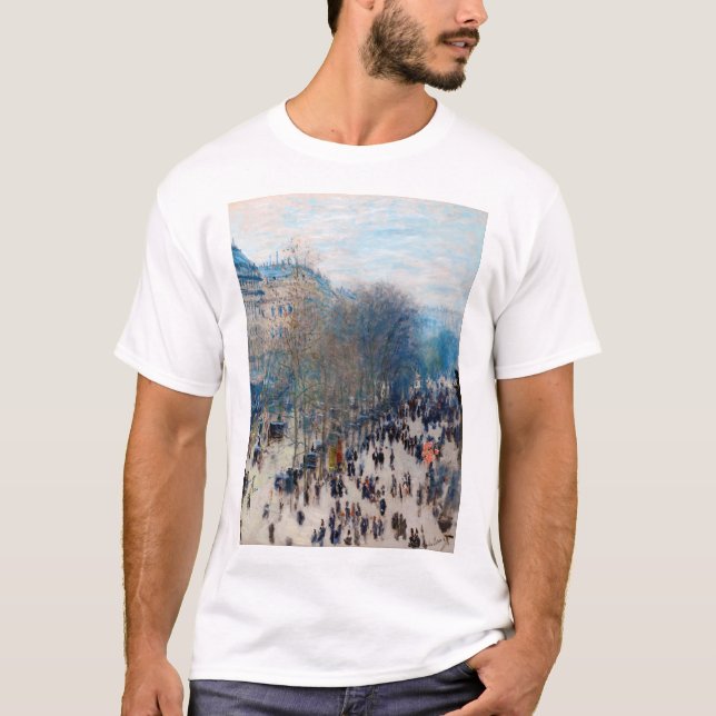 Paris Boulevard, Claude Monet T Shirt (Framsida)