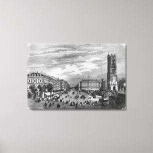 Paris Boulevard de Sebastopol Canvastryck