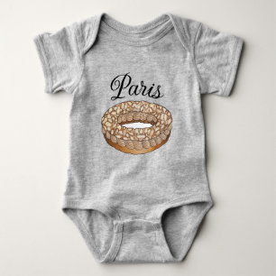 Paris Brest Choux Fransk Patisserie Frankrike T Shirt