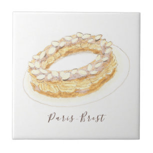 Paris-Brest-vattenfärg Kakelplatta