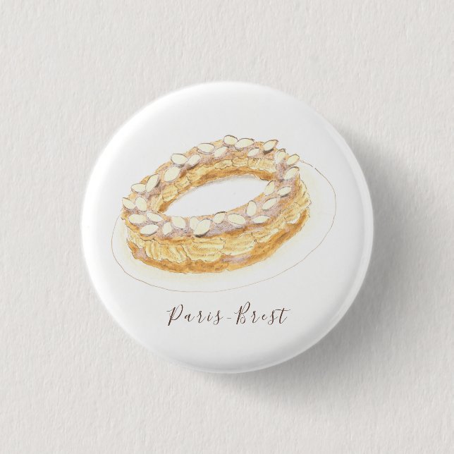 Paris-Brest-vattenfärg Knapp (Framsida)