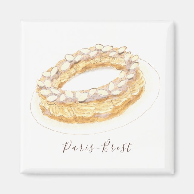 Paris-Brest-vattenfärg Magnet (Framsidan)