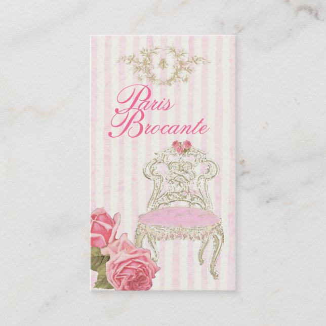 Paris Brocante visitkort (Framsida)