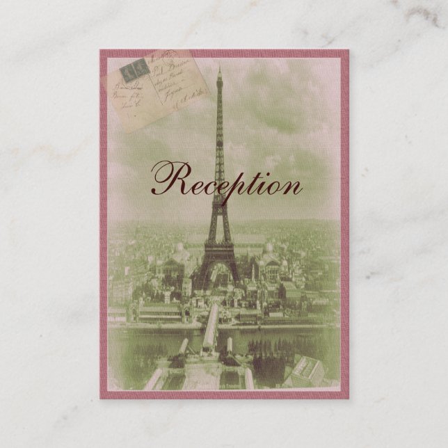 Paris Bröllop Tilläggskort (Framsida)