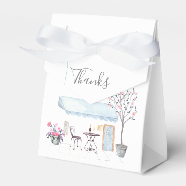 Paris Bröllopsfest Guest Presentaskar (Framsidan Sidan)