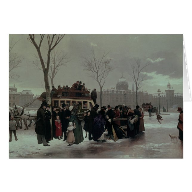 Paris bussolycka hälsningskort (Framsidan Horizontal)