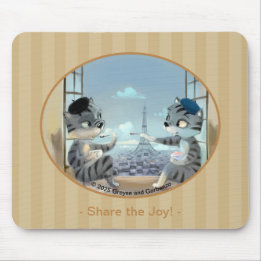 Paris by Day Mousepad - Joy Musmatta