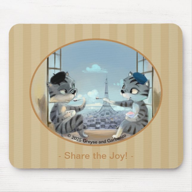 Paris by Day Mousepad - Joy Musmatta (Framsidan)