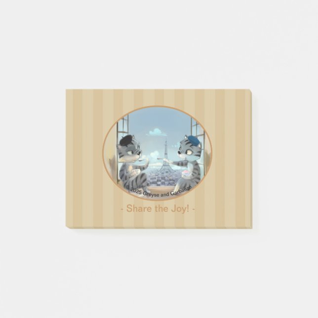 Paris by Day Notes 4" x 3" - Joy Post-it Block (Framsida)