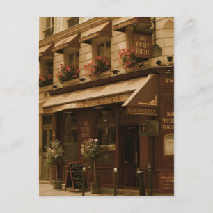 Paris Cafe by Day Vykort