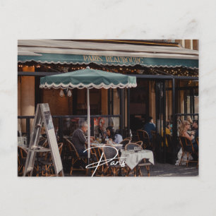 Paris Cafe Helg Vykort