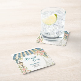 Paris Café Hon Sa Oui Bröllopsfest Underlägg Papper