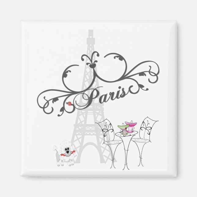 Paris Cafe Magnet (Framsidan)
