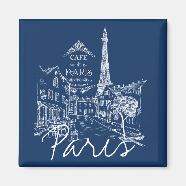 Paris cafe magnet (Framsidan)