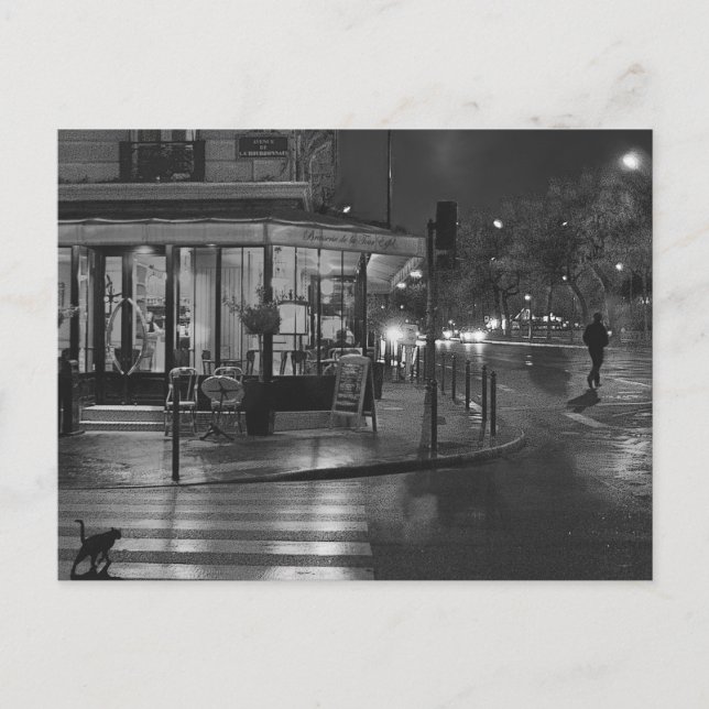 Paris Cafe på natten Vykort (Framsida)