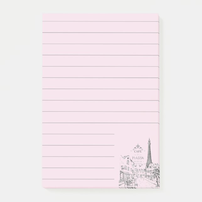 Paris café  post-it block (Framsida)