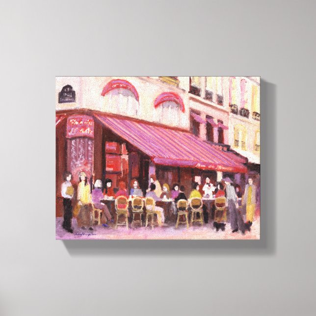 Paris Cafe Pub Canvastryck (Framsida)