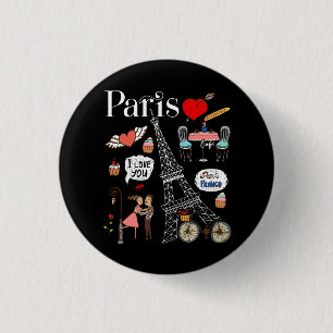 Paris Cafe Souvernir Fantasy Land Eiffel Torn Knapp
