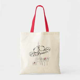 Paris Cafe Tote Bag Tygkasse