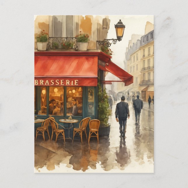 Paris Café Vykort (Framsida)