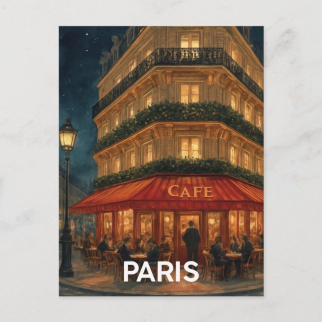 Paris Café Vykort (Framsida)