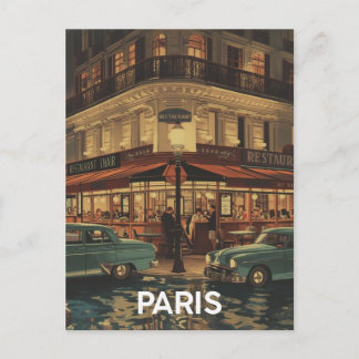 Paris Café Vykort