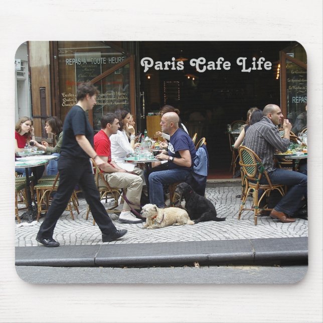 Paris Cafeliv Mousepad Musmatta (Framsidan)