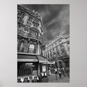 Paris Cafeplats (droppen) Poster
