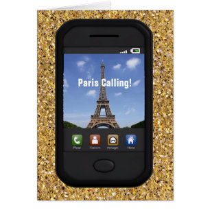 Paris Calling Hälsningskort