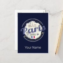 Paris Capital Frankrike Eiffel Torn Vintage Souven