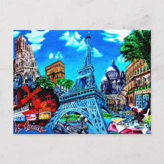 Paris Carte Postale Vykort