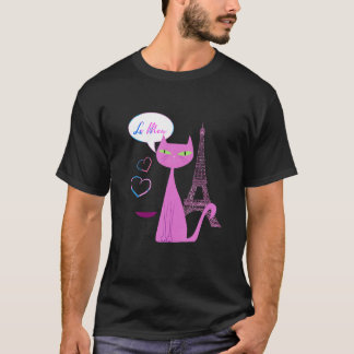 Paris cat-älskare t shirt