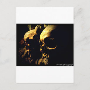 Paris Catacombs av April A Taylor Vykort