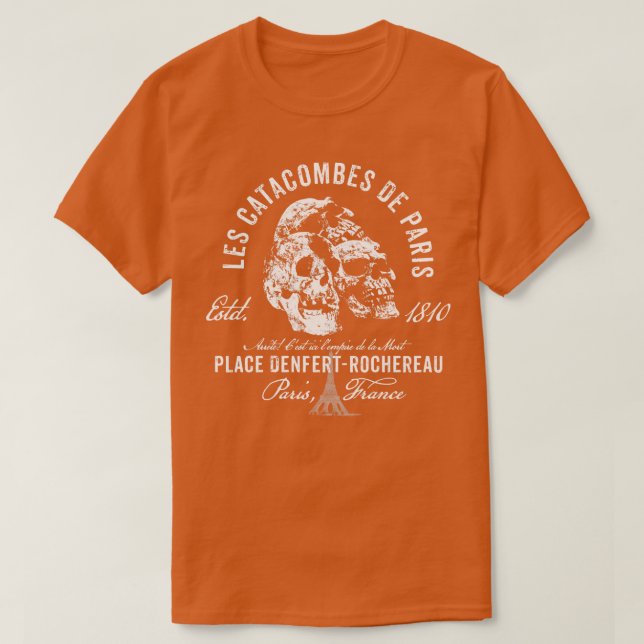Paris Catacombs T Shirt (Design framsida)